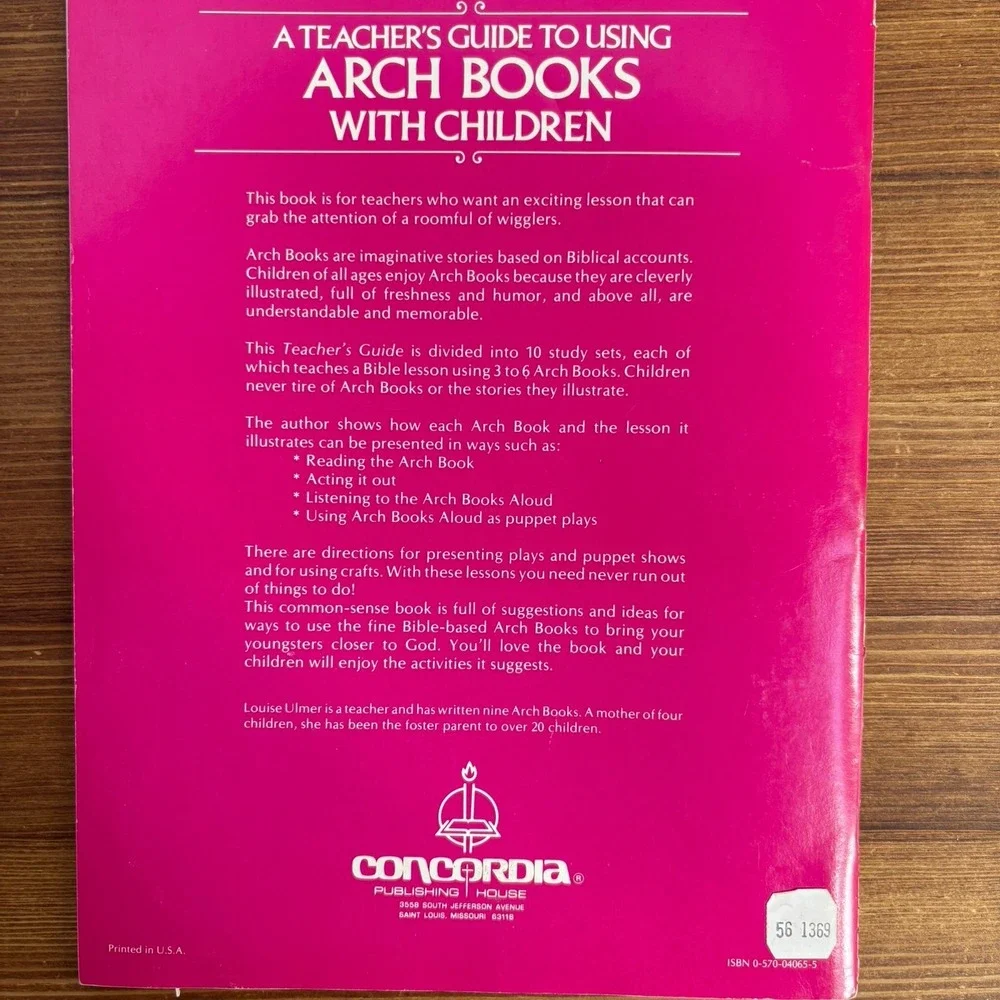 Vintage Arch Books Religious Children's Book Lot 13 + Teacher's Guide Christian